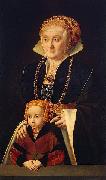 Portrait of a Lady with her daughter